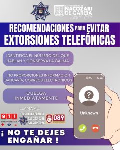 Cuidado con las llamadas de extorsión