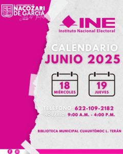 Calendario de visitas del Modulo INE