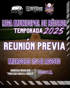 Reunión previa de la Liga Municipal de Beisbol
