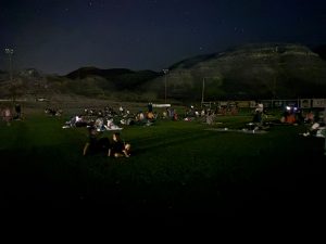 Cine familiar al aire libre en la Unidad Deportiva