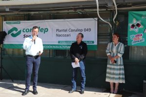 Visita del Presidente Municipal al Plantel CONALEP Nacozari