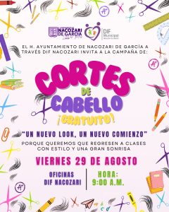 Campaña gratuita de cortes de cabello para el regreso a clases