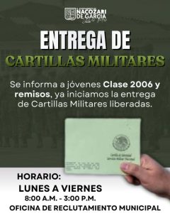 Entrega de cartillas del servicio militar Nacional liberadas